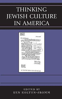 eBook (epub) Thinking Jewish Culture in America de 