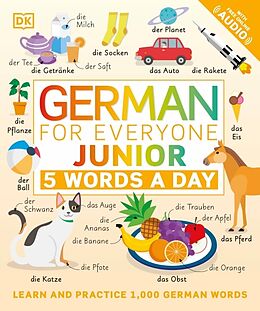 Couverture cartonnée German for Everyone Junior: 5 Words a Day de DK