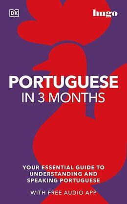 Couverture cartonnée Portuguese in 3 Months with Free Audio App de DK