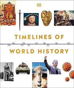 Livre Relié Timelines of World History de DK