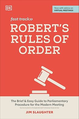 Couverture cartonnée Robert's Rules of Order Fast Track de Jim Slaughter