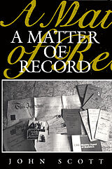 eBook (pdf) A Matter of Record de John Scott