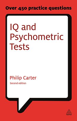 Couverture cartonnée IQ and Psychometric Tests de Philip Carter