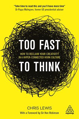 Couverture cartonnée Too Fast to Think de Chris Lewis