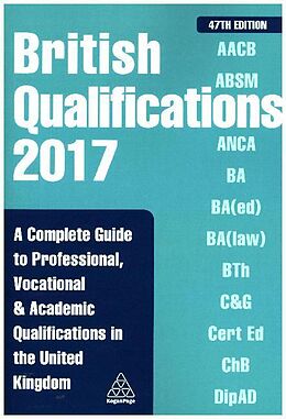 Kartonierter Einband British Qualifications 2017 von Kogan Page Editorial