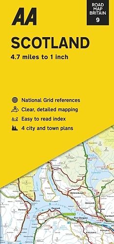 Carte (de géographie) Road Map Scotland de 