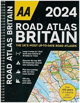 (Land)Karte Road Atlas Britain 2024 von 
