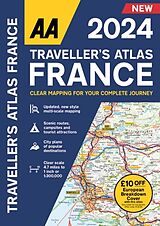 Kartonierter Einband Traveller Atlas France 2024 von 
