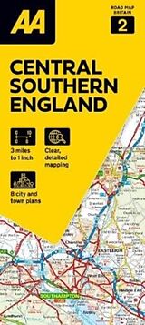Carte (de géographie) 02 Central Southern England de 