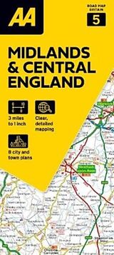 Carte (de géographie) 05 Midlands &amp; Central England de 