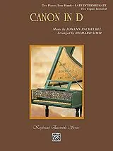 Johann Pachelbel Notenblätter Canon in D for 2 pianos 4 hands