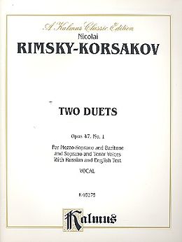 Nicolai Andrejewitsch Rimski-Korsakow Notenblätter 2 Duets op.47