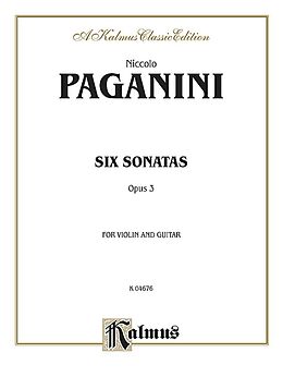 Kartonierter Einband Six Sonatas for Violin and Guitar, Op. 3 von 