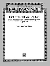 Sergei Rachmaninoff Notenblätter 18th Variation op.43