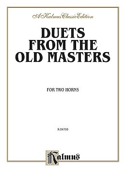  Notenblätter Duets from the old Masters