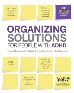 Couverture cartonnée Organizing Solutions for People with ADHD, 3rd Edition de Susan Pinsky