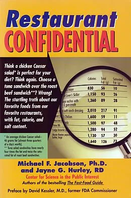 E-Book (epub) Restaurant Confidential von Michael F. Jacobson, Jayne Hurley, Center for Science in the Public Interest