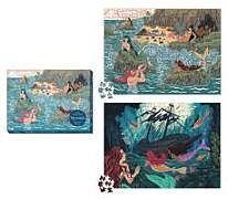 Livre Relié Mermaids 2-In-1 Double-Sided 500-Piece Puzzle de Running Press