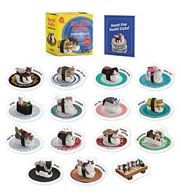  Sushi Cats Magnet Set de Tange Peanuts, Nakimushi Peanuts, Sam Stall