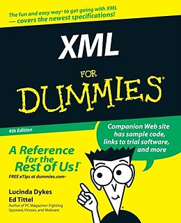 Couverture cartonnée XML For Dummies de Lucinda Dykes, Ed Tittel