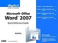 E-Book (pdf) Microsoft Office Word 2007 Quick Reference Guide von Greg Perry