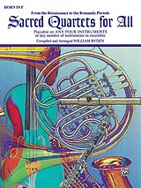 William Ryden Notenblätter Sacred quartets for all Horn in F