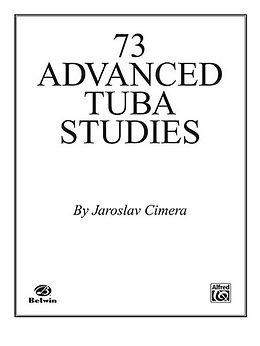 Jaroslav Cimera Notenblätter 73 advanced Tuba Studies
