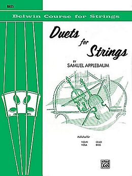 Samuel Applebaum Notenblätter Duets for Strings vol.1 2 basses