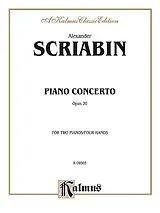 Alexander Skriabin Notenblätter Concerto op.20 for Piano and Orchestra