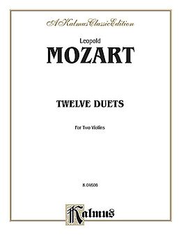 Leopold Mozart Notenblätter 12 Duets
