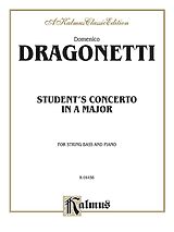 Domenico Dragonetti Notenblätter Students Concerto in A Major