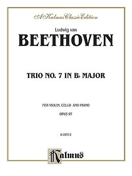 Ludwig Van Beethoven Notenblätter Trio B flat major no.7 op.97