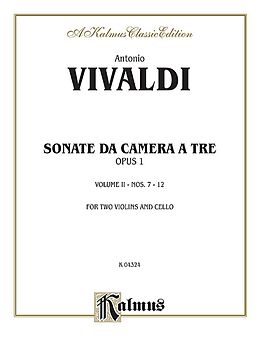 Antonio Vivaldi Notenblätter Sonate da camera a tre op.1 vol.2 (nos.7-12)
