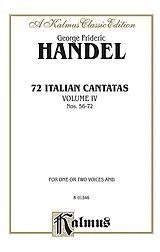 Georg Friedrich Händel Notenblätter 72 italian Cantatas vol.4 (no.56-72)