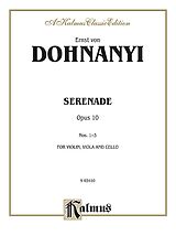 Ernö (Ernst von) Dohnanyi Notenblätter Serenade op.10,1-3