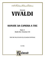 Antonio Vivaldi Notenblätter Sonata da camera à tre op.1 vol.1 (nos.1-6)