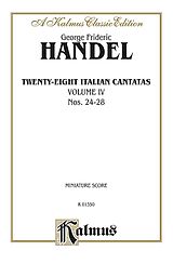 Georg Friedrich Händel Notenblätter 28 italian Cantatas vol.4 (no.24-28)