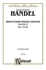 Georg Friedrich Händel Notenblätter 28 italian Cantatas vol.4 (no.24-28)