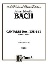 Johann Sebastian Bach Notenblätter Cantatas nos.138-141