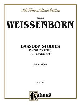 Julius Weissenborn Notenblätter Bassoon Studies op.8 vol.1
