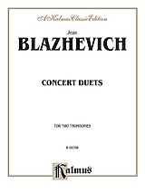 Jean Blazhevich Notenblätter Concert Duets for 2 trombones