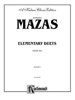 Jacques Féréol Mazas Notenblätter Elementary Duets op.86