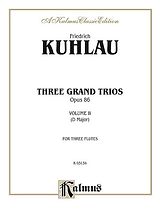 Friedrich Daniel Rudolph Kuhlau Notenblätter Trio D major op.86,2