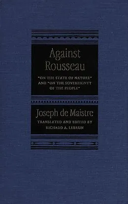 E-Book (pdf) Against Rousseau von Joseph De Maistre