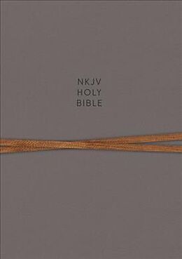 Livre Relié NKJV, Journal the Word Bible, Cloth over Board, Gray, Red Letter, de Thomas Nelson