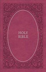 Couverture en cuir NKJV, Holy Bible, Soft Touch Edition, Leathersoft, Pink, Comfort Print de Thomas Nelson