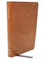 Leder-Einband NET Bible, Thinline, Leathersoft, Brown, Comfort Print von Thomas Nelson