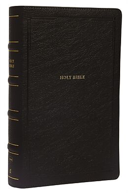 Couverture en cuir NKJV, End-of-Verse Reference Bible, Personal Size Large Print, Leathersoft, Black, Red Letter, Comfort Print de Thomas Nelson