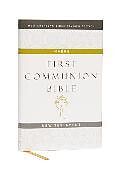 Livre Relié NABRE, New American Bible, Revised Edition, Catholic Bible, First Communion Bible: New Testament, Hardcover, White de Catholic Bible Press