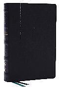 Couverture en cuir Encountering God Study Bible: Insights from Blackaby Ministries on Living Our Faith (NKJV, Black Genuine Leather, Red Letter, Comfort Print) de Thomas Nelson